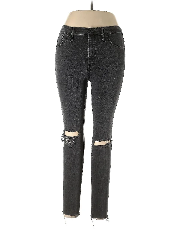 women's denim jeans with leather back pocketsHigh-Rise Skinny Jeans