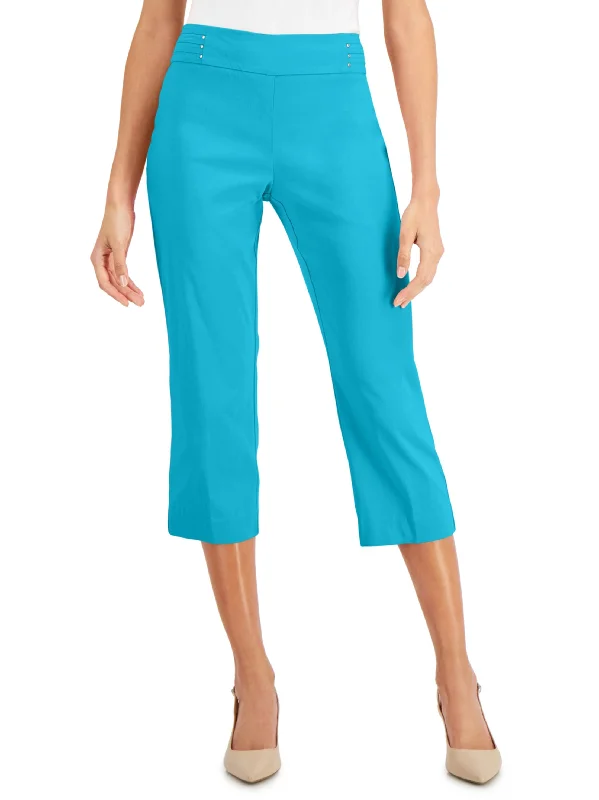 women's leather pantsWomen's  Pull-on Capri Pant,Blue