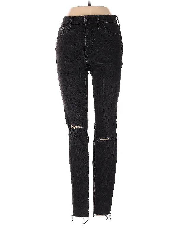 women's black denim jeansHigh-Rise Skinny Jeans