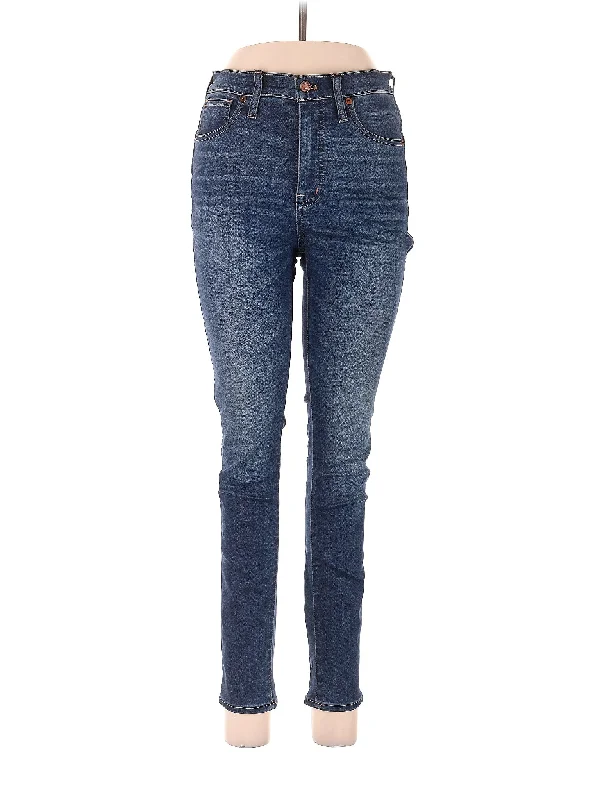 women's mid-rise denim jeansLow-Rise Skinny Jeans in Dark Wash