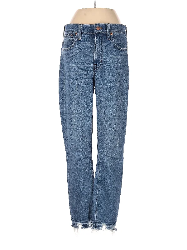 women's denim jeans for a flattering silhouetteMid-Rise Straight-leg Jeans in Medium Wash