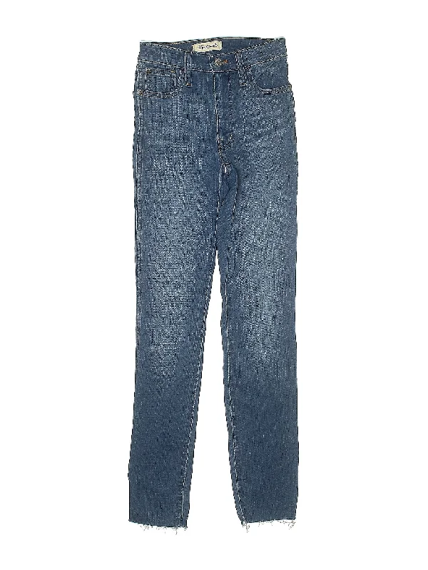 women's denim jeans for a night outMid-Rise Straight-leg Jeans in Medium Wash