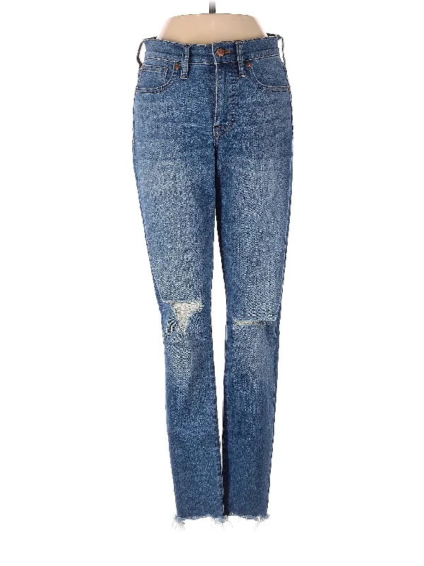 women's white denim jeansLow-Rise Bootleg Jeans