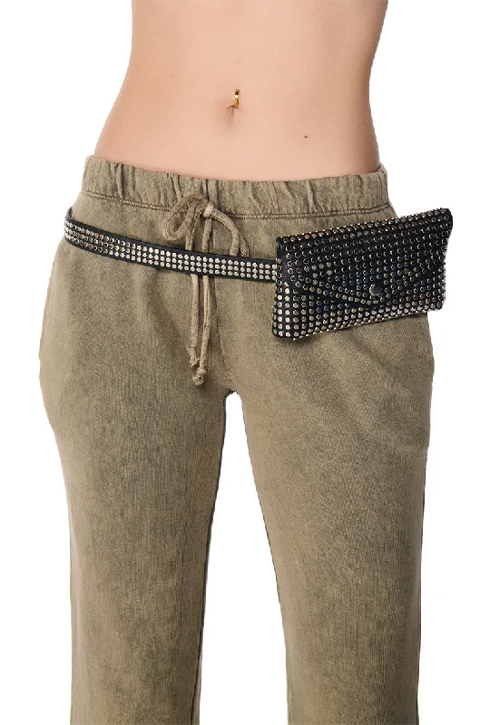 STUDDED FANNY PACK BELT