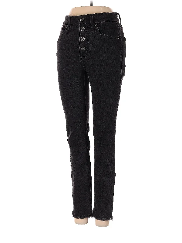 women's denim jeans with elastaneMid-Rise Straight-leg Jeans