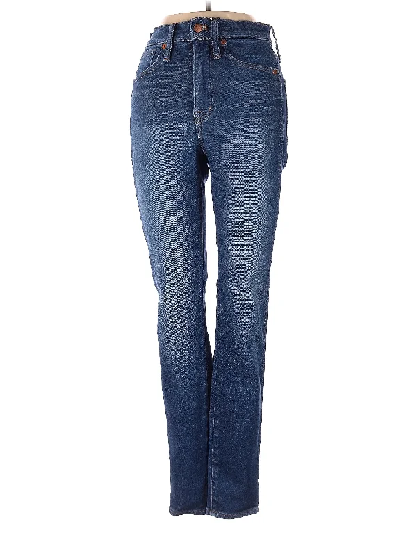 women's denim jeans with spandexHigh-Rise Bootleg Jeans in Medium Wash