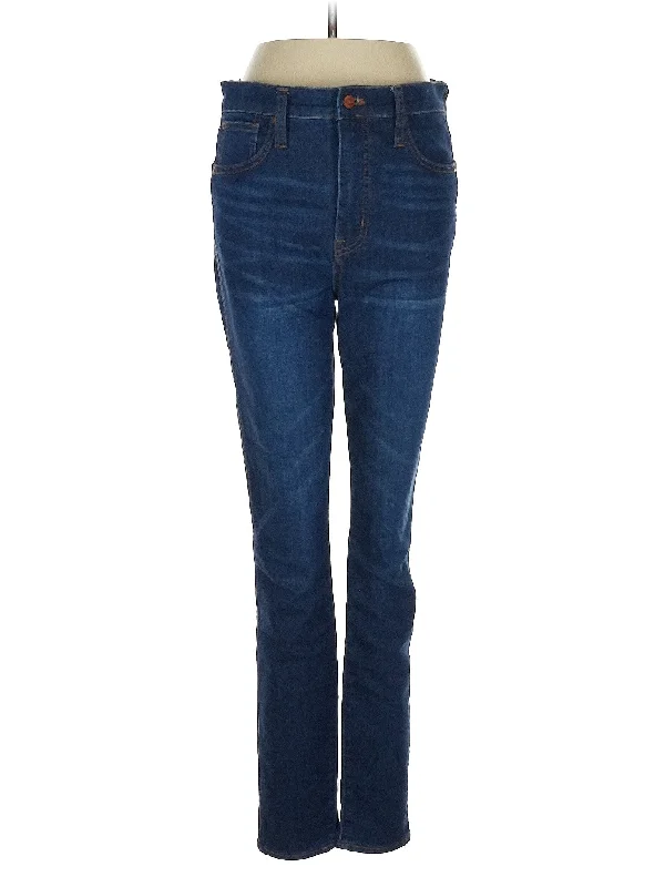 women's denim jeans for a day at the beachHigh-Rise Straight-leg Jeans in Dark Wash