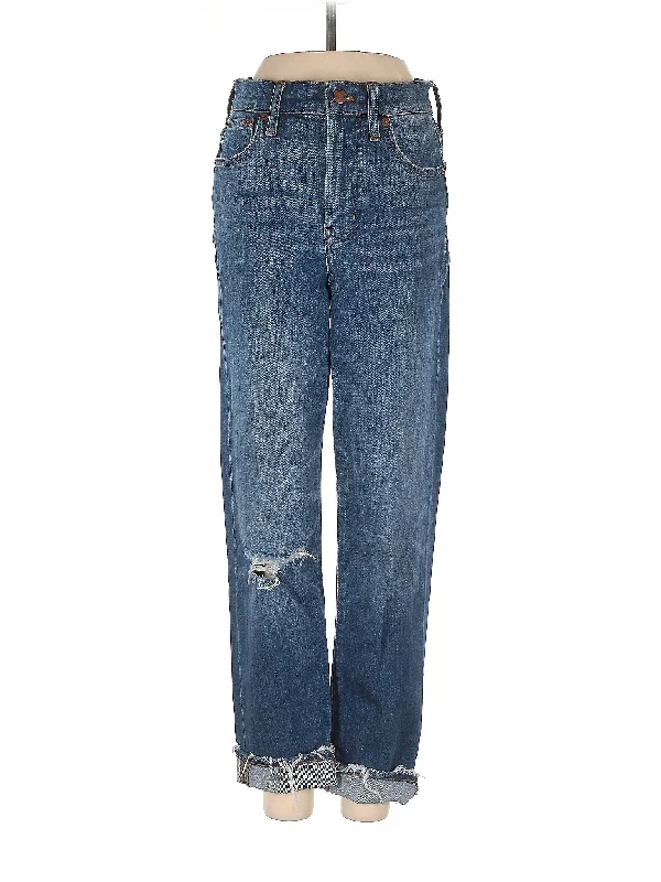 women's ankle-length denim jeansMid-Rise Boyjeans Jeans