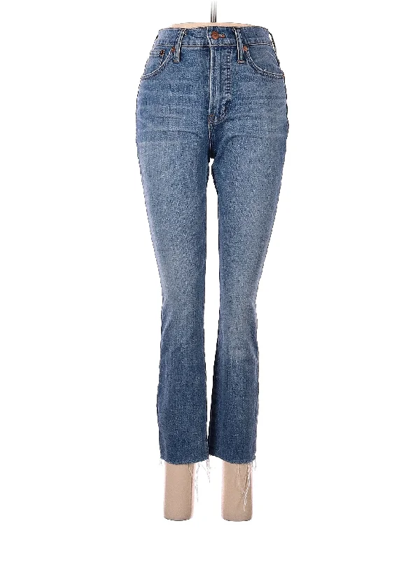 women's denim jeans for workoutsBootleg Madewell Jeans 26 in Medium Wash