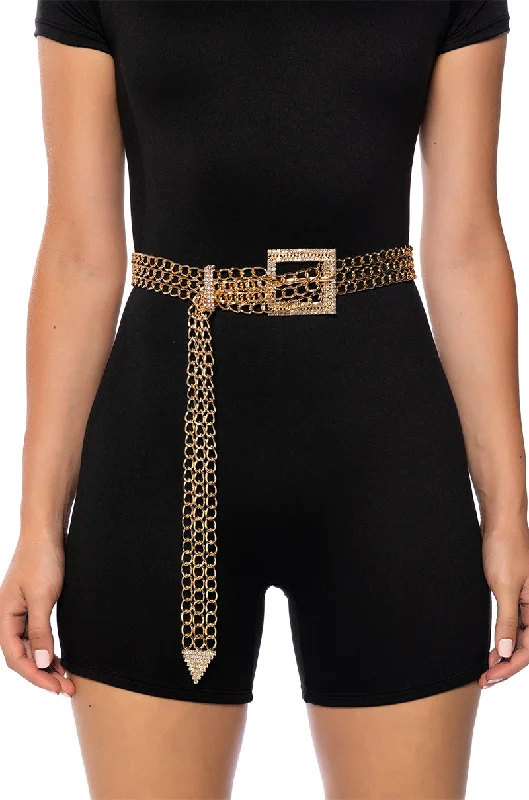 IN A TRANCE CHAIN BUCKLE BELT