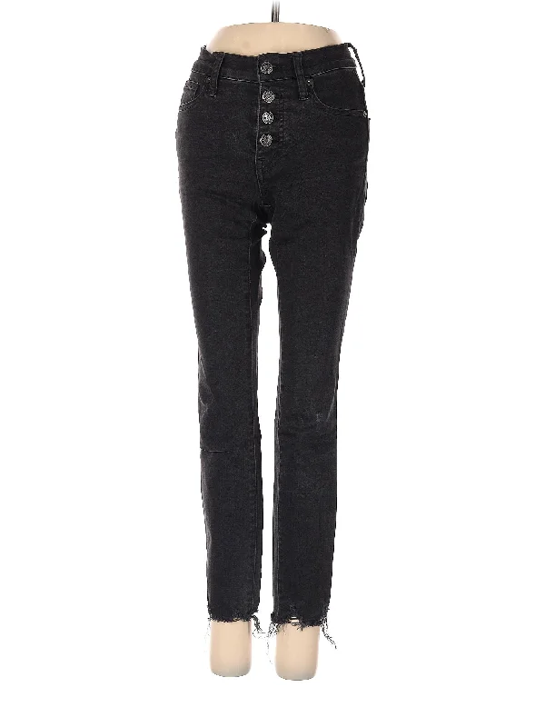 women's denim jeans with patchesHigh-Rise Skinny Jeans in Dark Wash