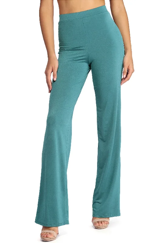 women's chic pantsSet Me Up Straight Leg Pants