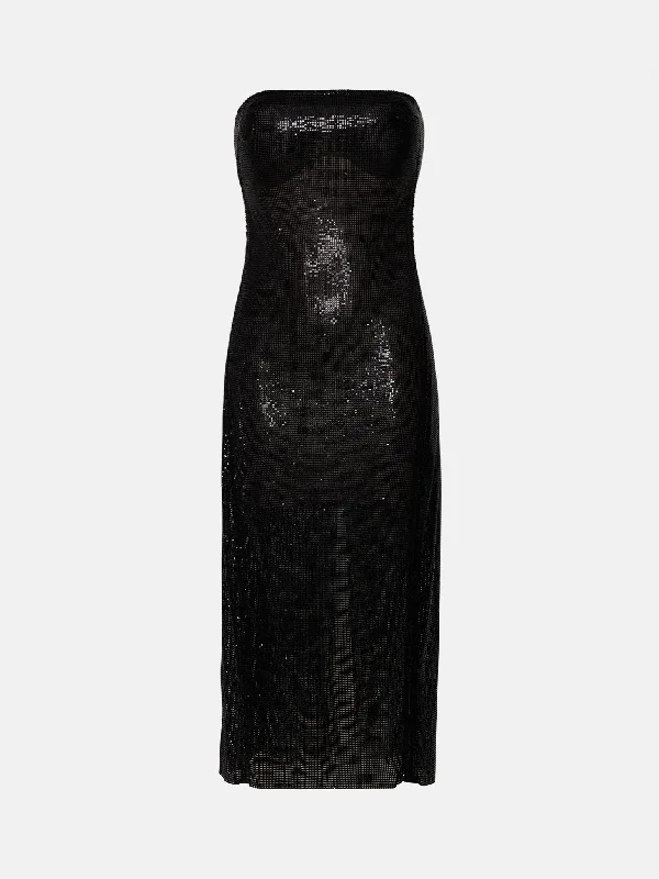 women's custom dressesSelena Midi Dress Black