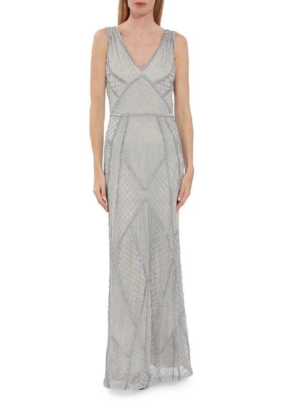 Empire DressGina Bacconi Beaded Maxi Dress Grey