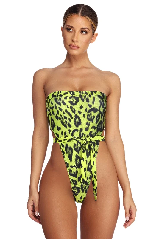 Tankini with Shorts FemaleBright And Fierce Swimsuit