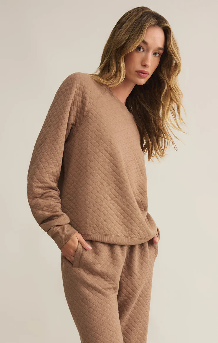 women's tops for those who seek both style and comfortVolt Quilted Campfire Sweatshirt