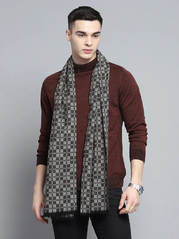 Men Multicolor Self Design Muffler