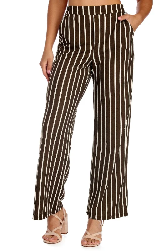 women's sustainable pantsYou See Stripe Through Me Pants