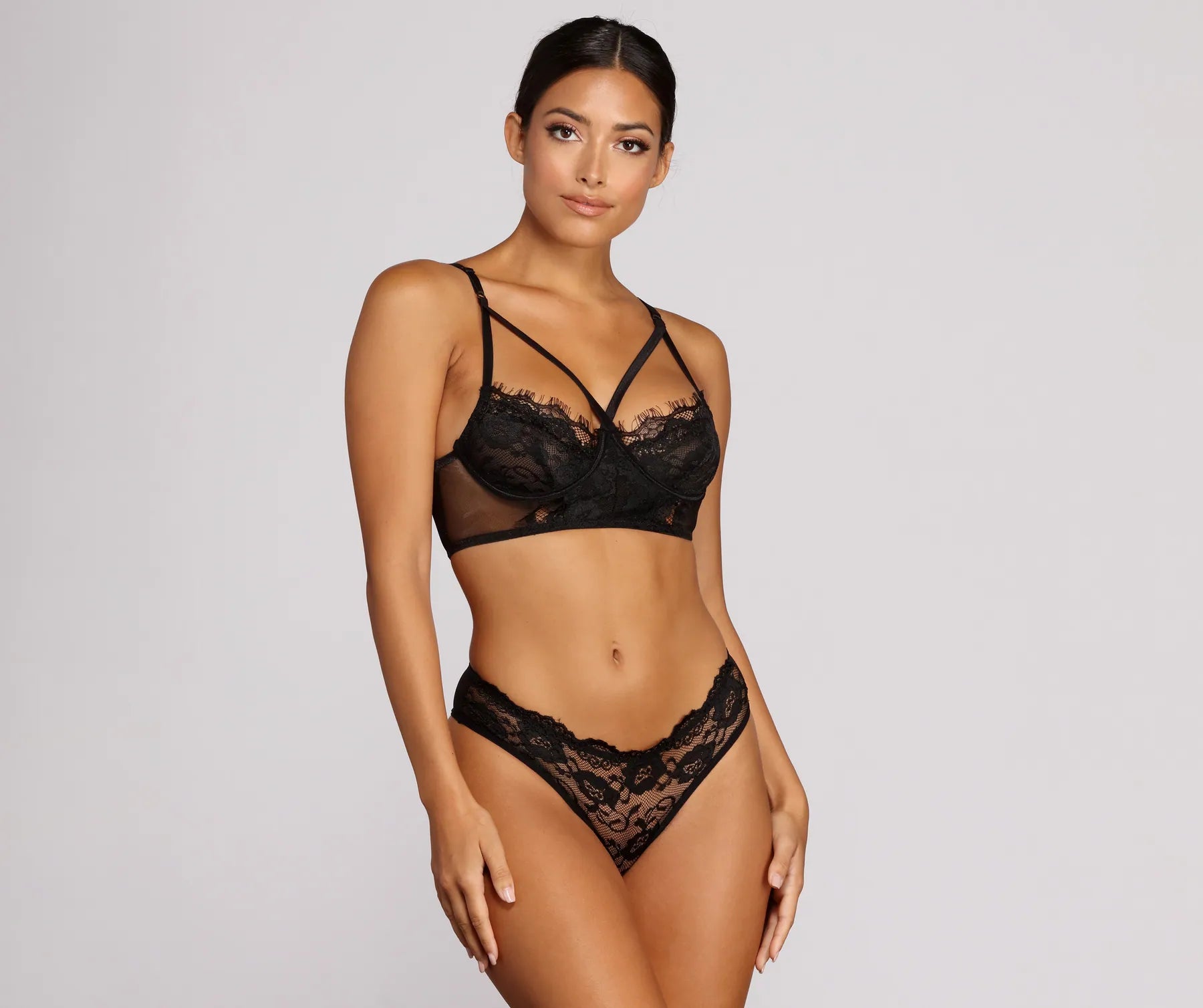 women's stretch pantsUntamed Longline Bra & Panty Set