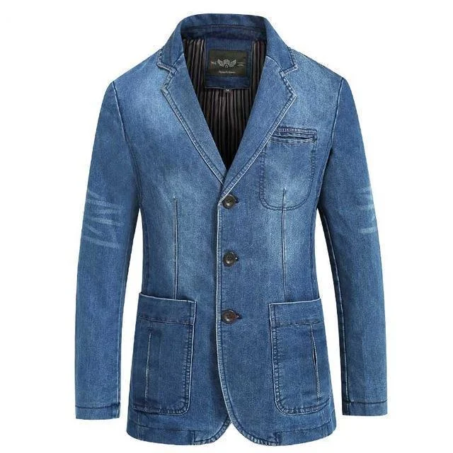 women's denim jeans with ripped kneesCowboy Denim Jeans Blazer For Men