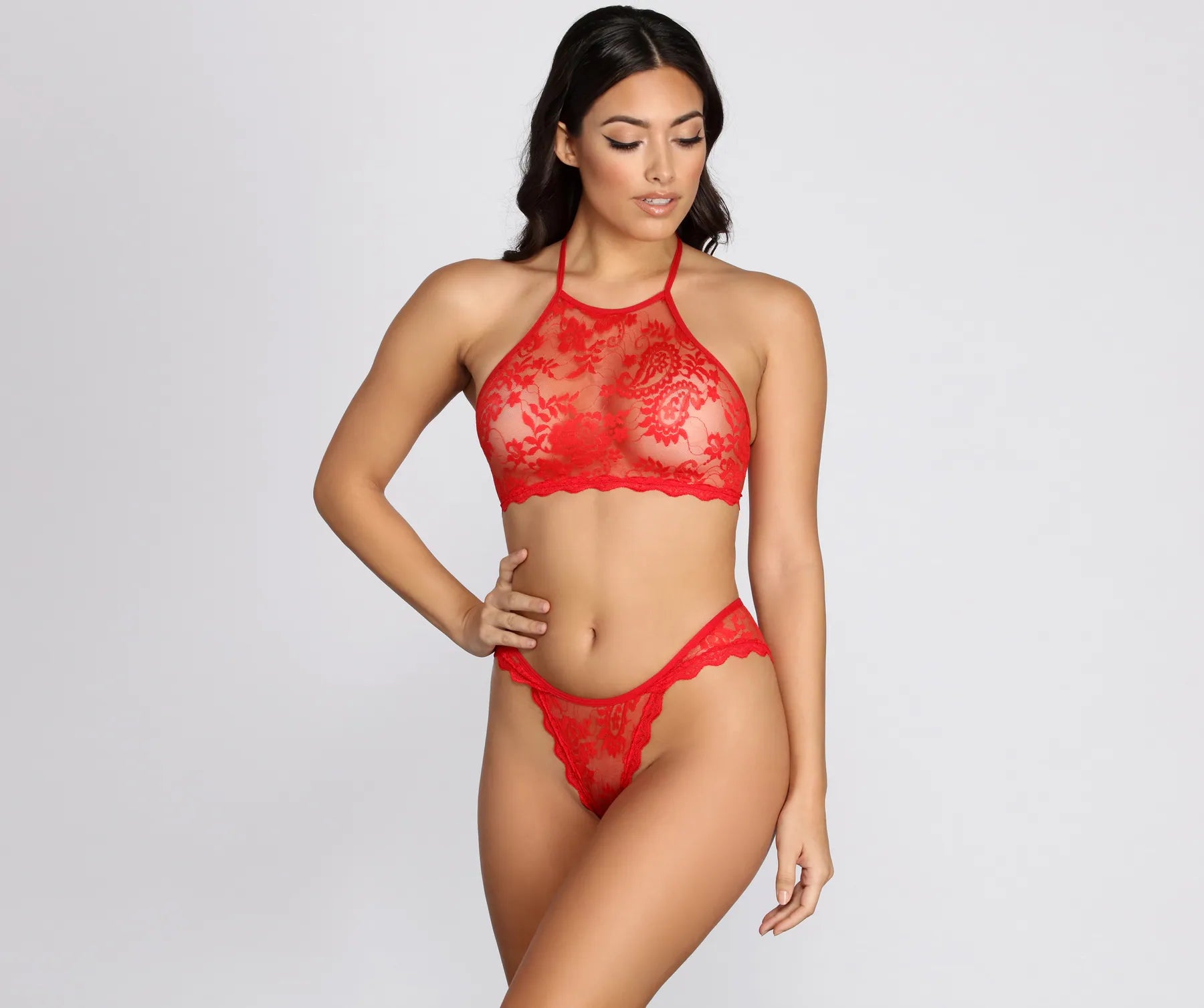 women's travel pantsBe My Valentine Lace Bralette + Panty Set