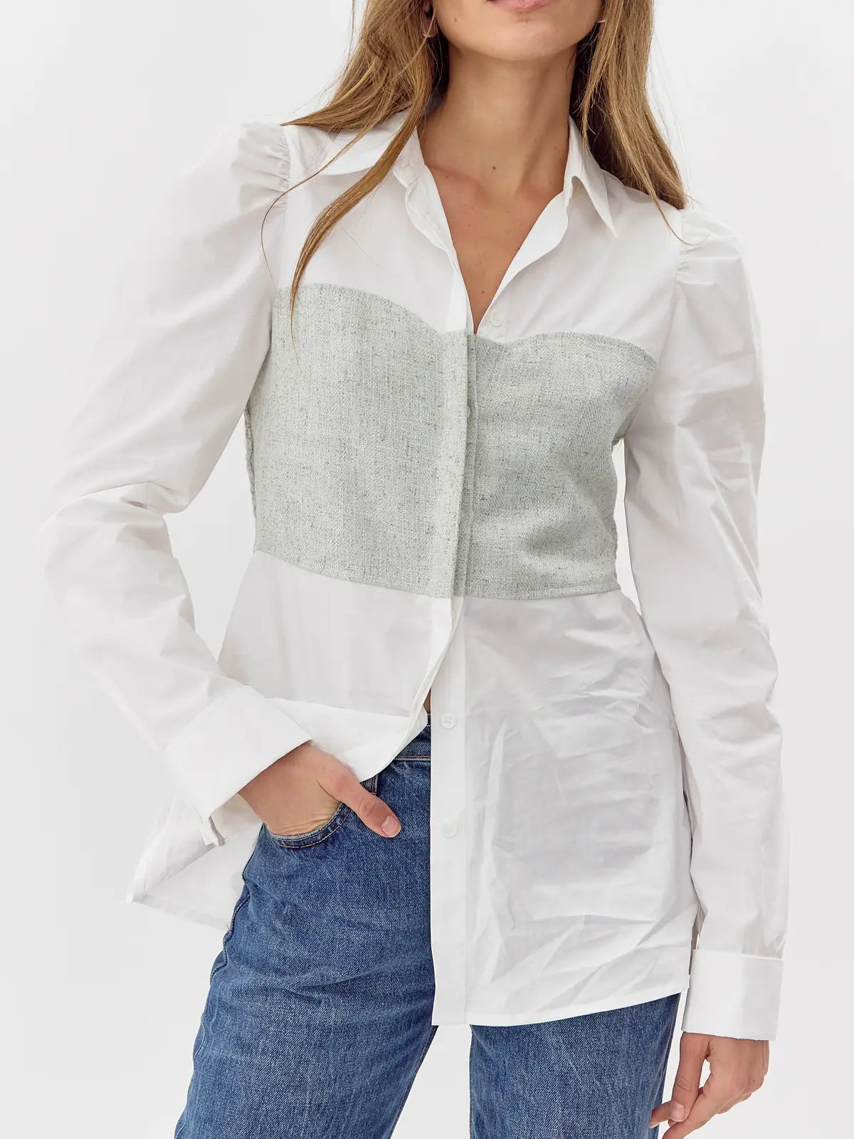 women's tops for those who prefer classic over trendy stylesNora Smocked Linen Shirt