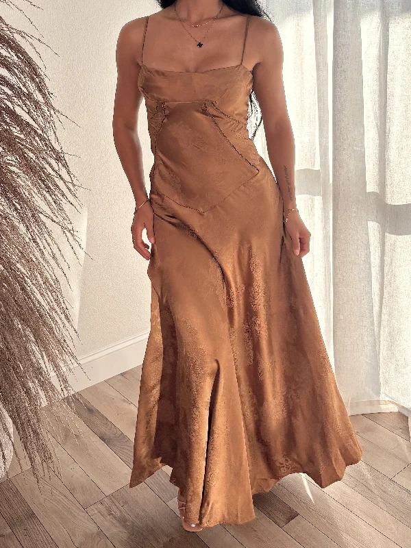 women's unique dressesCatalina Satin Maxi Dress