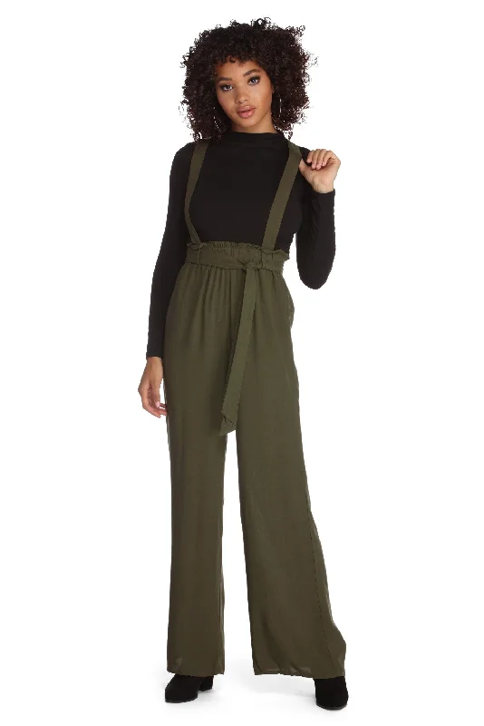 women's velvet pantsStyle It Up Suspender Pants