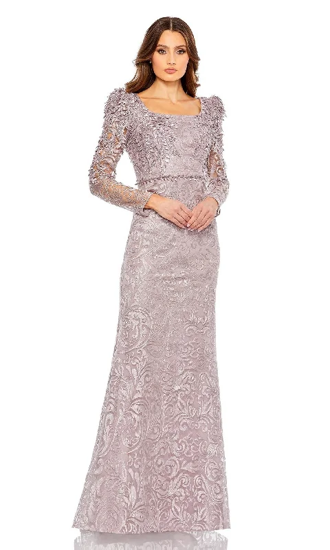 women's handmade dressesLong Sleeve Long Formal Gown: Mac Duggal 11187