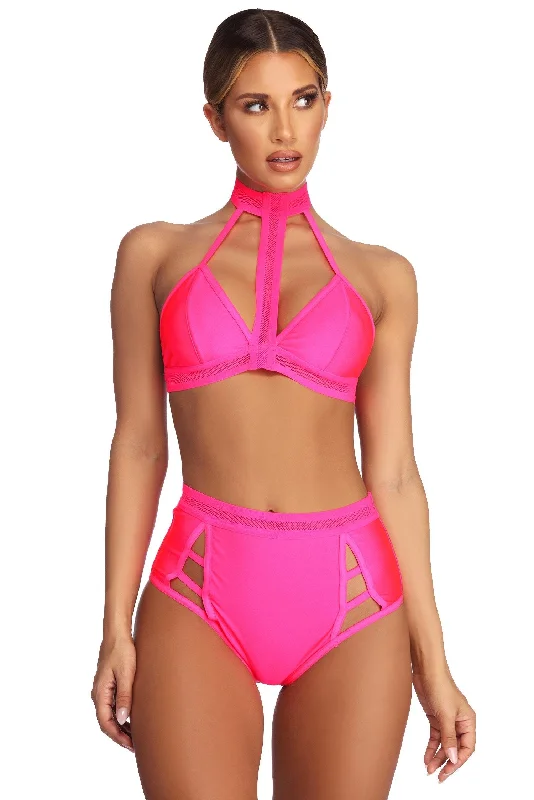 Eco-Friendly Female SwimwearMesh Me Much Swim Bottom