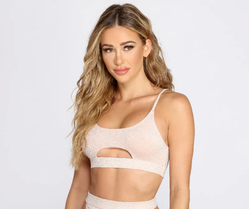 Ruffled Female SwimwearShimmy And Shimmer Swim Tank