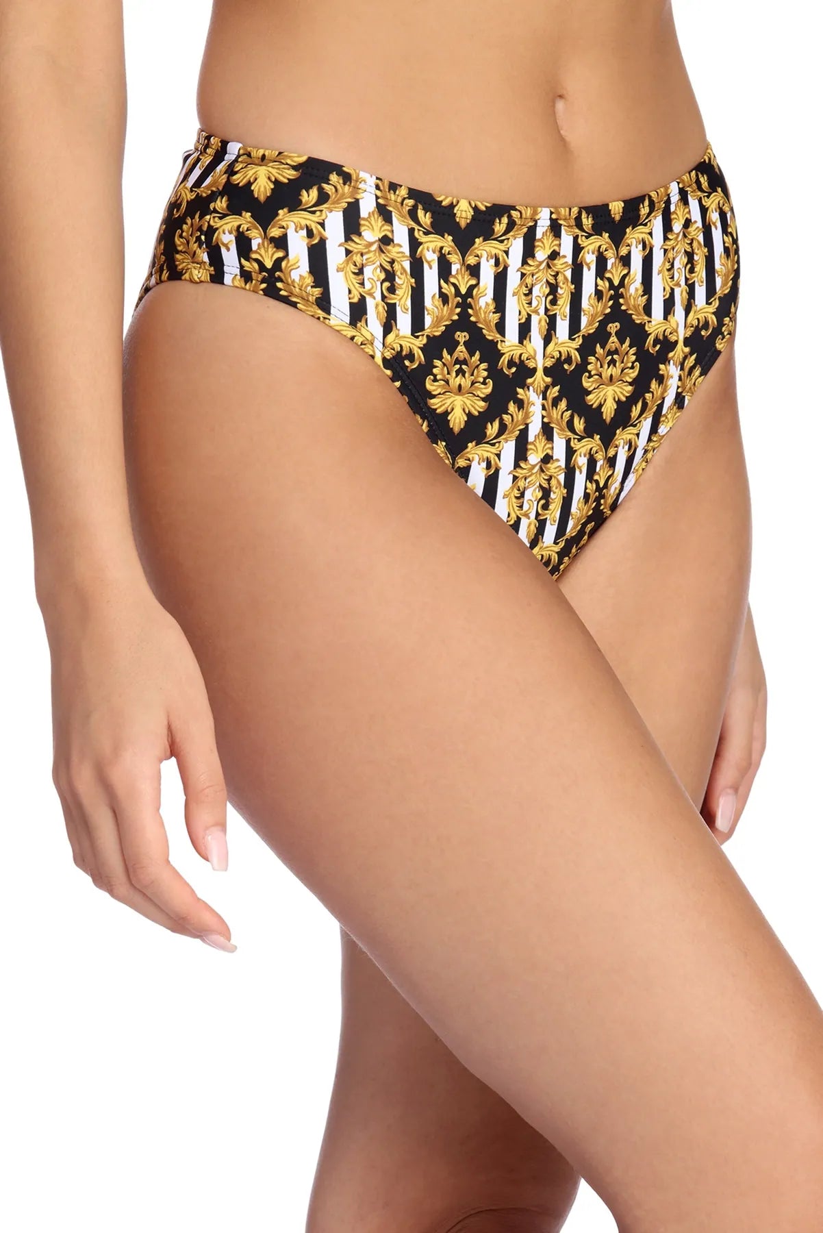 Laced-Up Female SwimwearSo Chic Filigree Swim Bottom