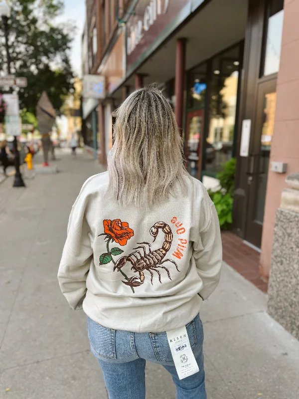 women's tops for vintage fashion enthusiastsScorpion Desert Sweatshirt-Final Sale