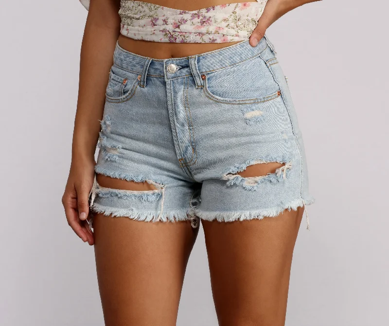 women's high-waisted shortsIssa Mood High Waist Shorts