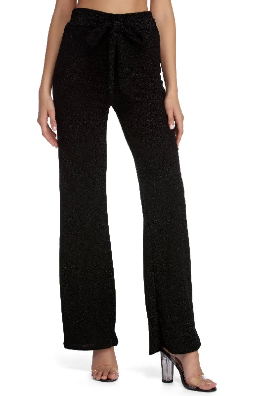 women's classic pantsaShine So Fine Glitter Knit Pants