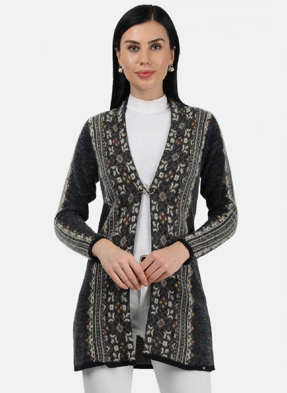 Fair Isle SweatersWomen Multicolor Solid Cardigan