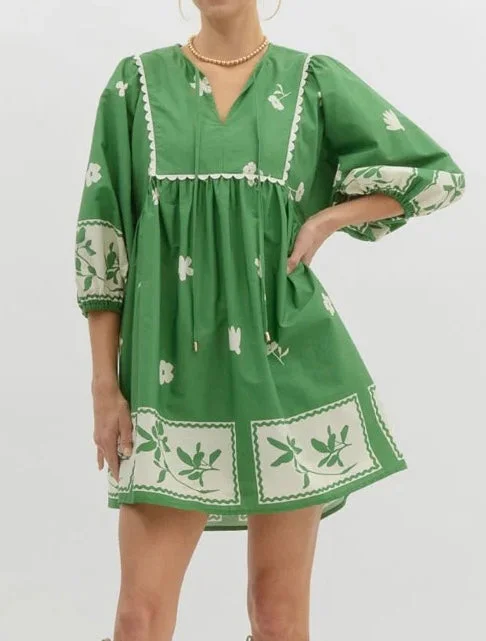 Polka-Dot DressGreen Maxie Dress