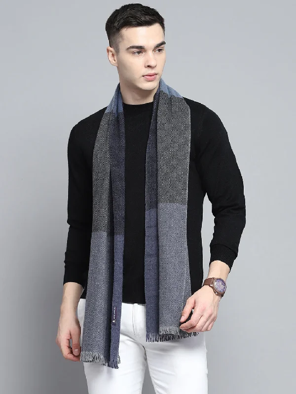 Men Multicolor Self Design Muffler