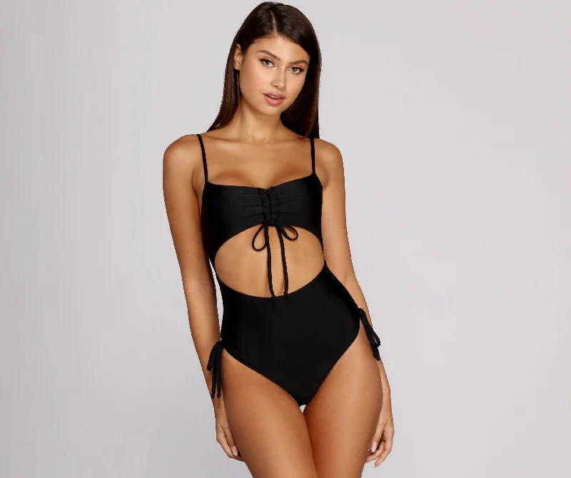 Recycled Female SwimwearHips Don't Lie Cutout Swimsuit