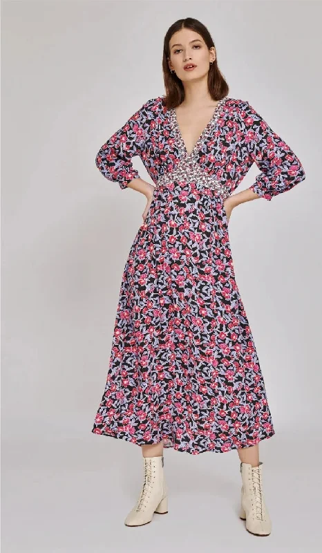 women's beach dressesGHOST floral maxi dress - XXS ( fits size 8 )