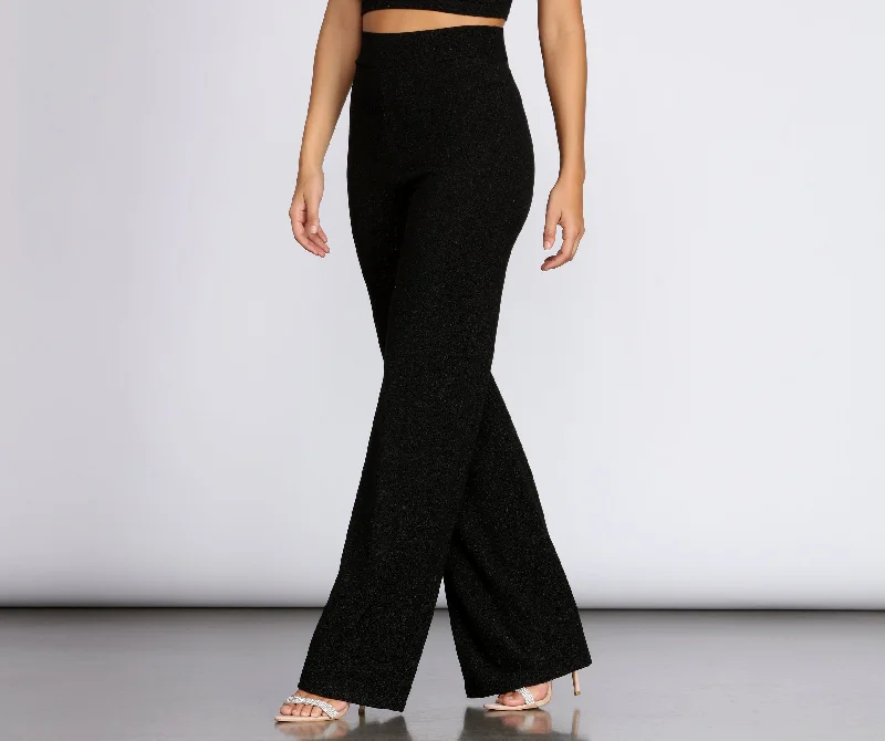 women's cashmere pantsShimmer High Waist Pants