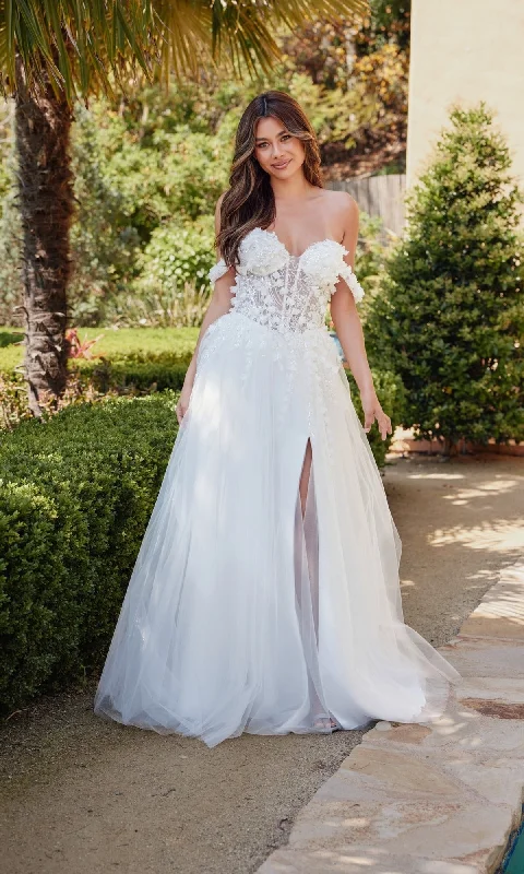 Metallic DressOff-White Bridal Ball Gown: Juliet JT2483KW