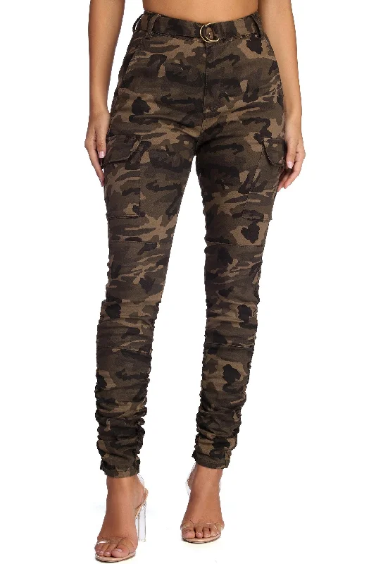 women's ripped pantsCommand With Style Cargo Pants