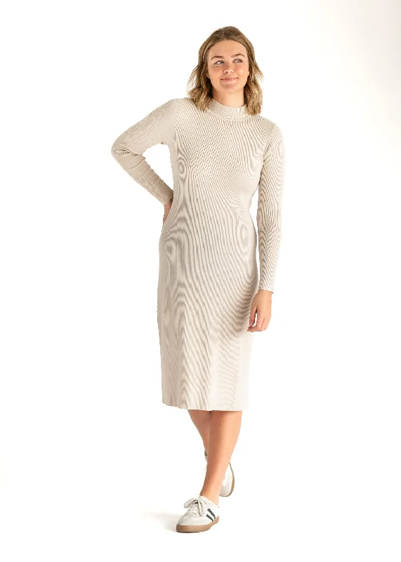 women's shift dressesVanna Ribbed Knit Midi Dress