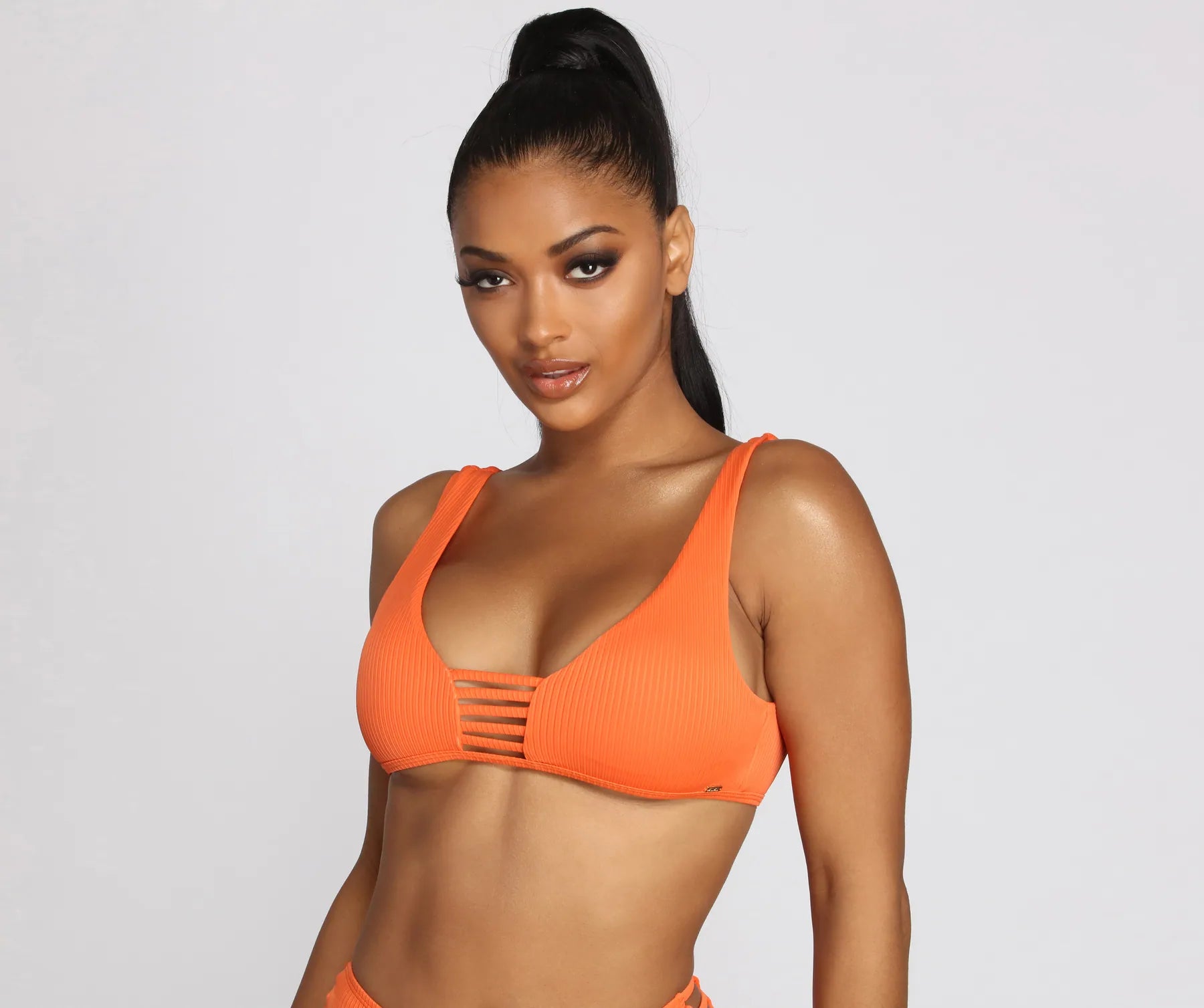 Metallic Female SwimwearGlowed Up Goddess Swim Tank