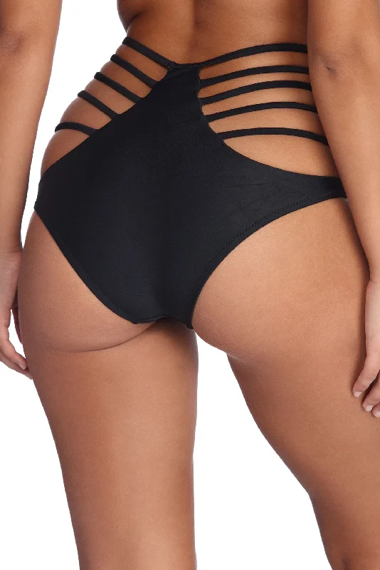 Lace-Up Female SwimwearStrappy And Sultry Swim Bottoms