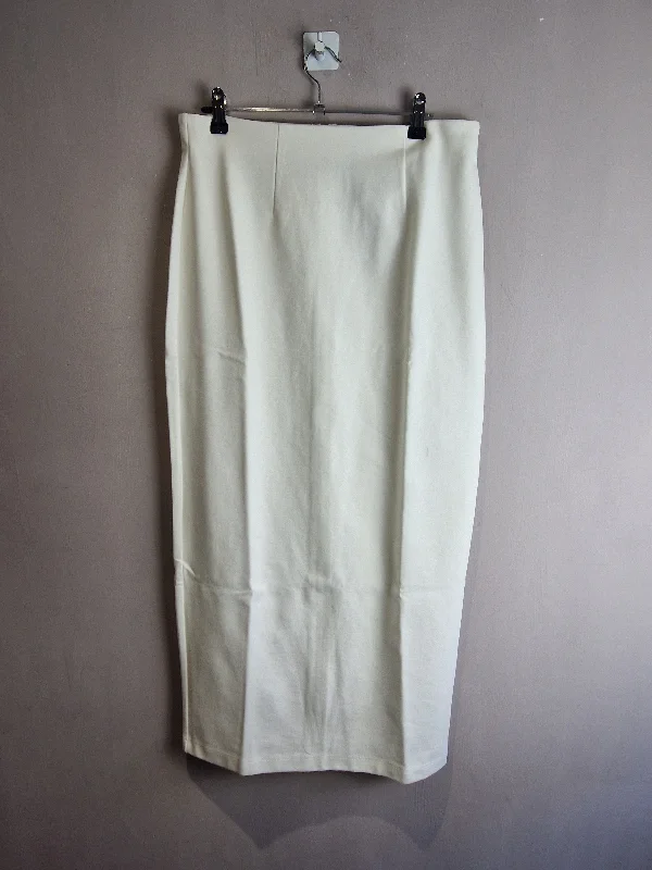 women's wrap dressesKaren Millen Ponte Column Ivory maxi skirt - Medium