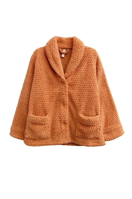 women's coats that offer both functionality and fashion-forward flairLa Cera Plus Size Honeycomb Fleece Bed Jacket