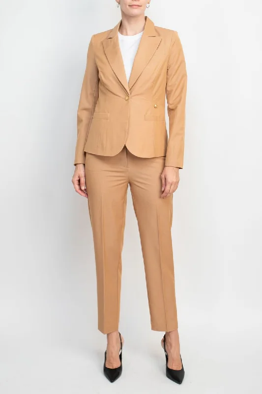 women's coats with military-inspired designsNanette Lepore  Formal Stretch Crepe Jacket Pencil Cut Pant Suit