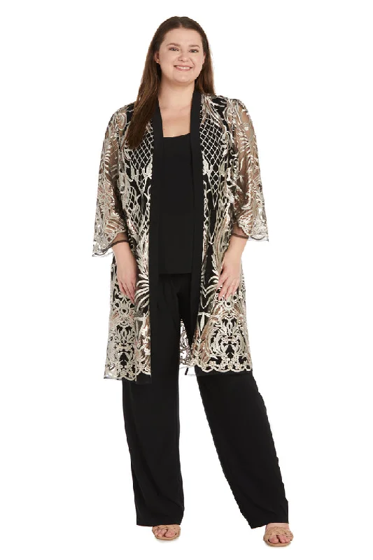 women's coats for ice skatingR&M Richards 2779W Sequin Plus Size Mother of the Bride Jacket Pant Suit